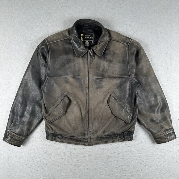 Eddie Bauer Other - Eddie Bauer Legends Journeyman Bomber Jacket Men's Medium Black Leather Flight